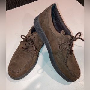 NWOT DEER STAGS Anywhere LEATHER Oxford Brown Suede Big Boy/Mens 7.5M